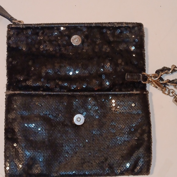 Bebe Black Sequin Wristlet - Picture 7 of 9